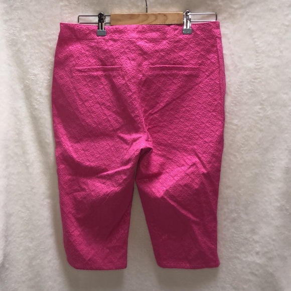 NYDJ Cactus Flower Skimmer Crop Pants, size 8P NWT - Picture 2 of 11